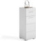 xonox.home Badezimmer Linus Kommode Schrank Standschrank schmaler Badezimmerschrank Badschrank schmal in weiß Hochglanz, ca.30x79x31 cm
