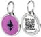 Pet Dwelling Symbole NFC & QR-Code Smart Dog Tag – Einfaches Scannen, sofortiger Online-Profilzugriff, Standortwarnungen in Echtzeit (NFC.Empower-ETH)