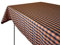 Weavric Karierte rechteckige Tischdecke, 132x290cm, waschbar Falten Fleck frei Gingham Leinen für Buffet Tisch, Picknick im Freien, Halloween, Party, Urlaub, Weihnachten, Orange und schwarz