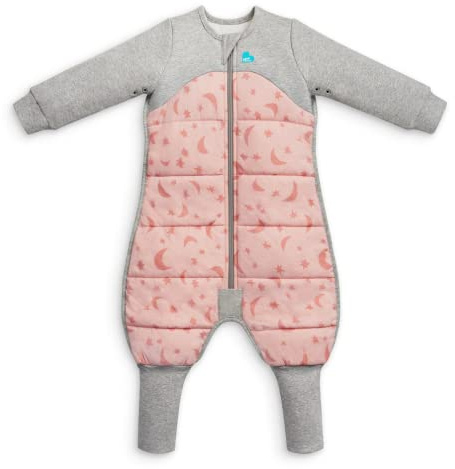 Love To Dream tutina da notte con gambe, 3-4 anni - Rosa antico | Maniche lunghe, coperta e trapunta indossabile | 2,5 Tog per autunno e inverno (16–20°C) | Cotone e doppia cerniera