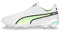 PUMA King Ultimate FG/AG Volume Up weissgelbtürkis, 44,5 Unisex