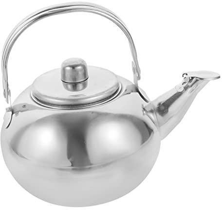 Anneome Stovetop Tea Pot l Kettle Stainless Steel Tea Pot Infuser Wear-resistant Design Household