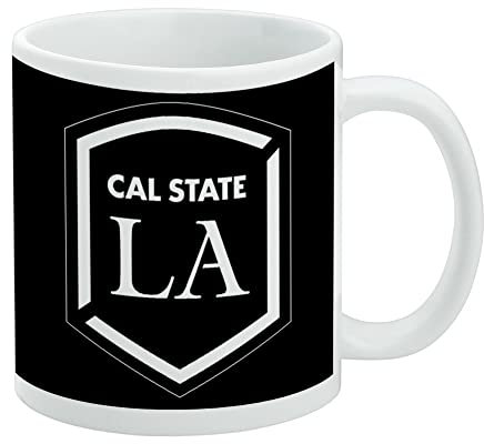 GRAPHICS & MORE Tazza da caffè in ceramica con logo della California State University Los Angeles, idea regalo per caffè, tè e bevande calde, 325 ml, colore bianco
