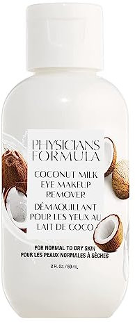 Physicians Formula Kokosmilch Augen-Make-up-Entferner, Nährende und Nicht-Reizende Formel zum Sanften Entfernen von Wasserfestem Augen-Make-up, Angereichert mit Kokosnussmilch