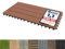 Floordirekt WPC Fliesen 60x30 cm, 1 Stück = 0,18m² Terrassenfliesen, Klickfliesen, Balkonfliesen in Holzoptik - Bodenbelag für Balkon & Terrasse - wetterfest mit Drainagefunktion | Hellbraun | Royal