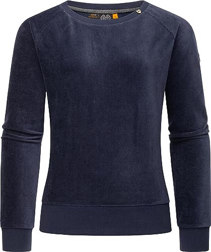Ragwear Damen Pullover Johanka Velvet in Cord-Optik, vegan