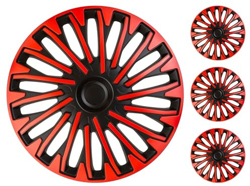 M MOTOS Set 4er Radkappen 13 Zoll - Lachen Sie über Kratzer mit diesen flexiblen, leichten Radkappen 13 Zoll. Einfache Installation, Keine Werkzeuge erforderlich, Schutz vor Verblassen!