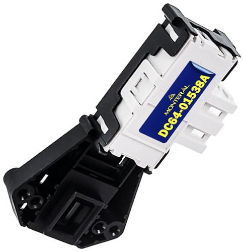 Bloqueo Cerradura para Puerta de la Lavadora con Código Original DC64-01538A para Samsung WF1 WF6 WF7 WF8 WF9 WF0 WD - Garantía de 10 Años - MONTERAL