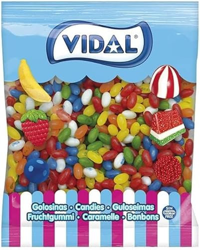 Alubias de Colores | Caramelos Grageados de Vidal Golosinas | Bolsa 2KG JELLYBEANS