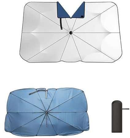 QWTYAFDD Parasol Parabrisas Delantero para Coche,para Ford Kuga 2013-2018 Plegable Parasol Coche Paraguas Lunas Delanteras Eje Giratorio de 360°,B L