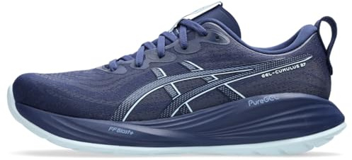 ASICS Men's Gel-Cumulus 27 Running Shoes, Indigo Blue/Cool Grey, 45 EU