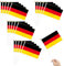 KUMSODE Lot de 20 Drapeau de L'Allemagne, Mini Drapeau À La Main, 14 X 21 cm Petit Drapeau de L'Allemagne, Mini Drapeau Allemand pour Défilés, Carnaval, Euro Football