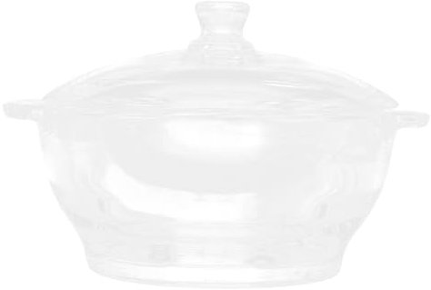 COLLBATH Küchenutensilien Schüssel Topf Für Herd Abs Schmortopf Mit Deckel Eintopfkocher Antihaftbeschichtete Bratpfannen Backform Mit Deckel Instant-nudeltopf Nicht Töpfe Transparent Glas