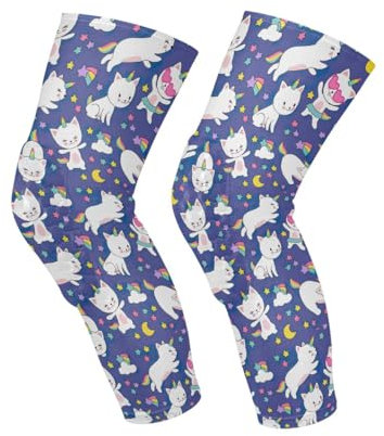 GAIREG Rodilleras antideslizantes unisex con diseño de unicornio, para voleibol, baloncesto, lucha libre