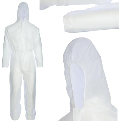 Citystores® Medium Disposable Boiler Suit Overalls Womens Mens Workwear Painting Work Disposable Workwear PPE Painting Science