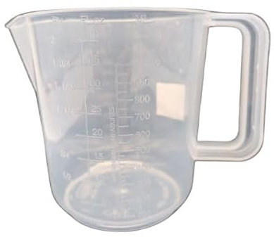 Plastic Kitchen Jug 1L/1000ml Measuring Mixing Preparation Jug 2 Pint