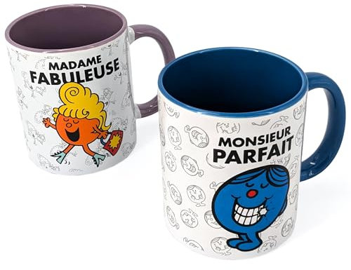 Lot de 2 Mugs Madame Monsieur Madame modèle Fabuleuse et Parfait