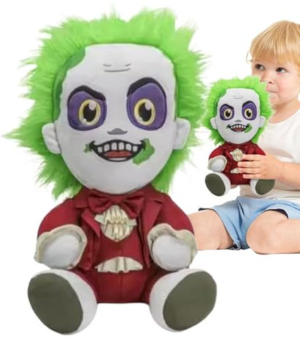 Generisch Beetlejuices 2 Plush Toy, Beetlejuices 2 Cartoon Plush Doll, Cute Beetlejuices Movie Stuffed Animal Doll, Plush Soft Stuffed Dolls, Movie Character Doll, for Kids Fans