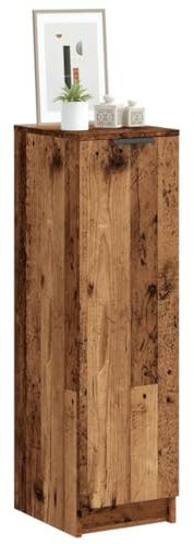 Gecheer Schuhschrank Altholz-Optik 29,5x35x100,5 cm Holzwerkstoff