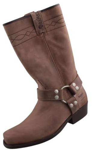 Dockers by Gerli Herren/Damen Biker Stiefel Hellbraun EU 45
