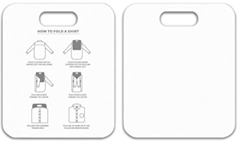 Saluaqui Hemden-Faltbrett, Schnelles Kleidungs-Faltbrett, Kleiderordner für T-Shirts, Röcke, Pullover, Hosen, Wäsche-Faltbrett, für die Aufbewahrung zu Hause (White)