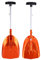 Pelle à neige télescopique en alliage d'aluminium - Outil d'hiver compact et portable pour les activités de plein air - Orange