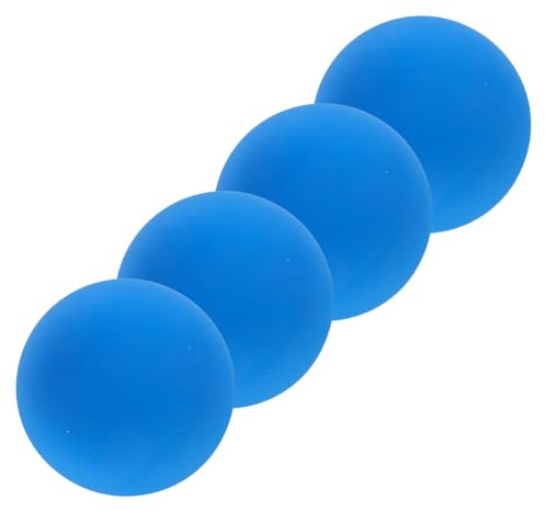 TOYANDONA Lot De 4 Balles De Squash en Caoutchouc pour Entraînement Et Compétition, Très Rebondissantes, pour Enfants Et Adultes, Bleu