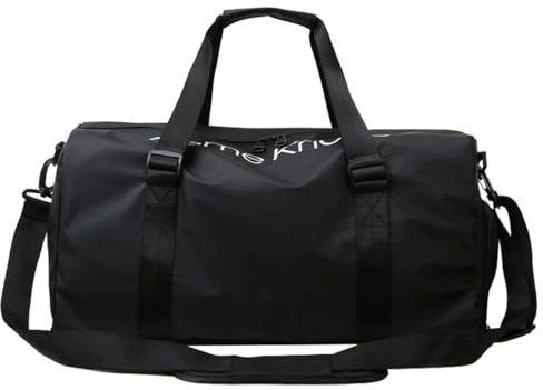 Sporttaschen Herren, Sporttasche Damen, mit Schuhfach und Nassfach, Travel Bag für Wochenendreisen, Reisetasche und Handtaschen, Duffle Bag für Fitnessstudio Sport (Schwarz)