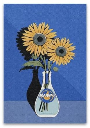 Yocheng Lemon Tree And Beer Wall Art Poster Flowers Inserted In Wine Bottles Funny Decorative Paintings Home Decoration 30x40cm No Frame