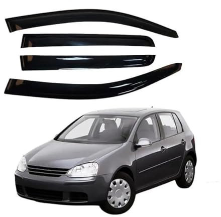 DQRG Regenabweiser Für VW Für Golf 4 MK4 Fließheck 1997-2003 Fenster Visiere Regen Guard Vent Windabweiser Wetterschild Moulding Trim Windabweiser Autofenster