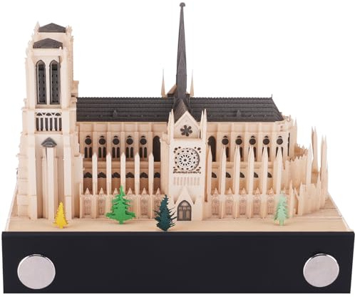 3D-Wochenkalender 2026 - Notre-Dame de Paris | Dein persönlicher Bastelkalender mit integriertem 3D-Architektur-Papiermodell | Kreative Schreibtischdekoration & exklusive individuelle Dekofigur