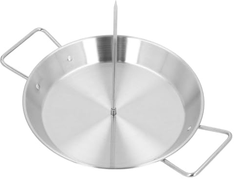 Naroote 304 Stainless Steel Vertical Rotisserie Skewer Set with Adjustable Spikes for BBQ Grill Enthusiasts
