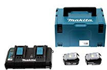 Pack Énergie 18V Li-Ion (2x4,0 Ah) avec chargeur double dans MAKPAC - MAKITA 197504-2