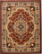 Carpeto Orientteppich Teppich Braun 160 x 230 cm Medaillon Muster Kurzflor Verona Kollektion