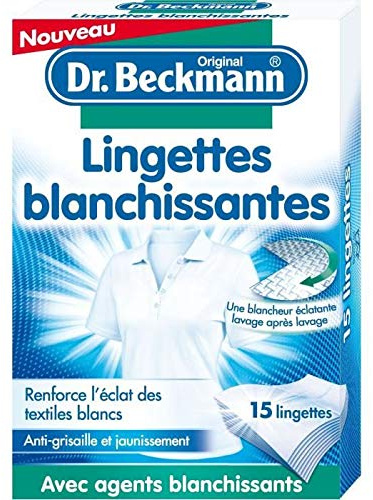 DR BECKMANN Lingettes blanchissantes x15