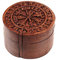 Windalf Vikings Schmuckdose COMPA Ø 9 cm Wikinger Kompass Vegvisir Schmuckschatulle Geschenkbox Handarbeit aus Holz