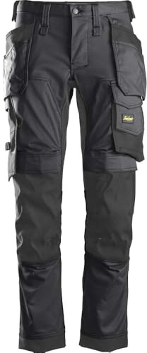 Snickers 6241 AllroundWork Slim Fit Hose Holster Taschen Stahlgrau 76,2 cm 81,3 cm