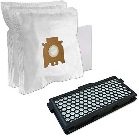 Set - Filtre HEPA + 10 Sacs Aspirateur pour Miele S5 Ecoline Green S 5211, S4 Ecoline S 4210, S4212, Parkett & Co 5000, S 5260, S 5261