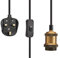 Licperron Vintage Pendant Light Fitting, Plug in Pendant Light, Industrial Hanging Light Kit with On/Off Switch and 1.57in Plug in Cord