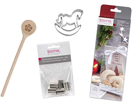 Städter Back Set Weihnachten Xmas 4-teilig, Holz