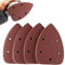 40 Pieces Mouse Detail Sander Paper, Sanding Sheets Hook and Loop Assorted 60/80/120/240 Grits 5 Holes Detail Sandpaper Black and Decker Detail Palm Sander Pads