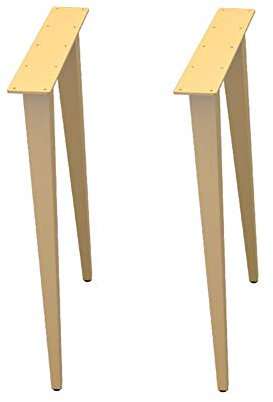 YXW 2X Tischkufen, Industriedesign Metall Tischbeine, Loft Tischgestell Aus Stahl, Hairpin Legs Metallbeine, Esstisch/Schreibtisch(Trapez - 45 cm)