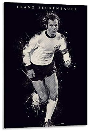 YANDING Franz Beckenbauer Poster Poster Dekorative Malerei Leinwand Wandkunst Wohnzimmer Poster Schlafzimmer Malerei 40 x 60 cm