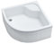 Sellon24® Duschwanne mit Träger Weiß Stabil Glatt Dusche Styroporträger EPS Duschkabine Duschtasse Acryl Quadrat R55 Befliesbar Tief (90x90x41 R55)