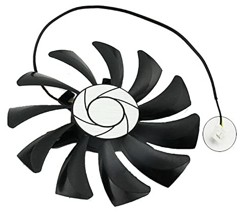 NUHFUFA Ventilador de gráficos HA9010H12F-Z 2Pin 85MM GPU Cooler Fan apto para MSI RX560 GTX1050/1050ti AERO ITX pieza de reparación