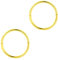 24K Gold Plated On 925 Sterling Silver Hoop Earrings - Small Thin Handcrafted - 8mm - 10mm - 12mm - 14mm