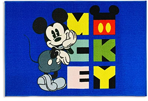 Nada Home Rutschfester Teppich Kinderzimmer Disney Mickey Mouse 80x120 cm 4945