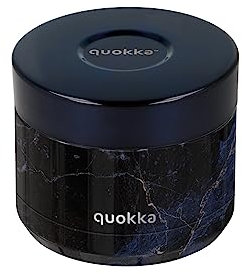 Quokka WHIM BLACK MARBLE | CONTENANT THERMIQUE EN ACIER INOXYDABLE POUR ALIMENTS 369 ML