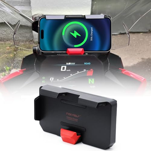 Die neue GPS-Handy-Navigationshalterung für Motorrad, kabelloses Laden, unterstützt mit zwei USB-Anschlüssen für R1200GS/ADV F800GS ADV F700GS/ADV R1250GS/ADV CRF1000L F850GS ADV S1000XR F900R