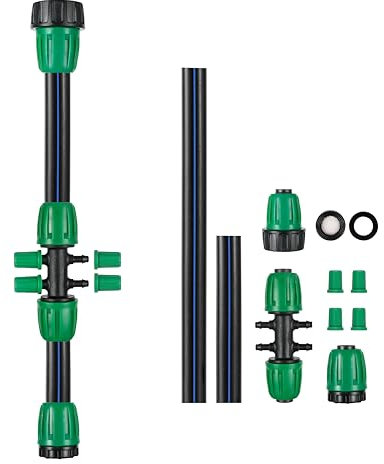 FULAIERGD 3/4 to 1/4 (4 Way) Drip Tubing Adapter US Garden Hose GHT 3/4 Threaded Adapter Connector Fittings for Drip Irrigation System